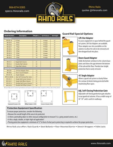Guardrail Product Information Sheet