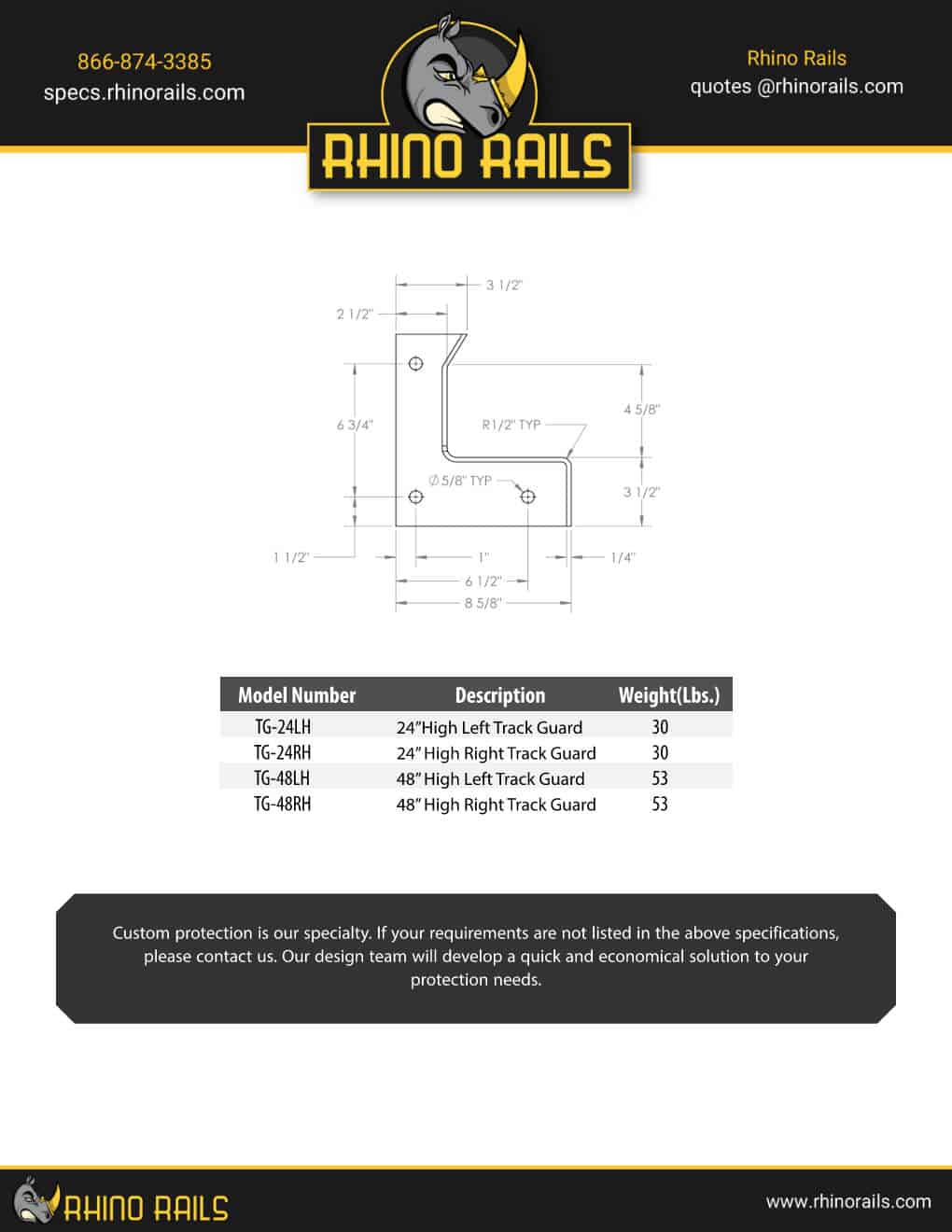 Track Guard - Product Information Sheet - Photo 2
