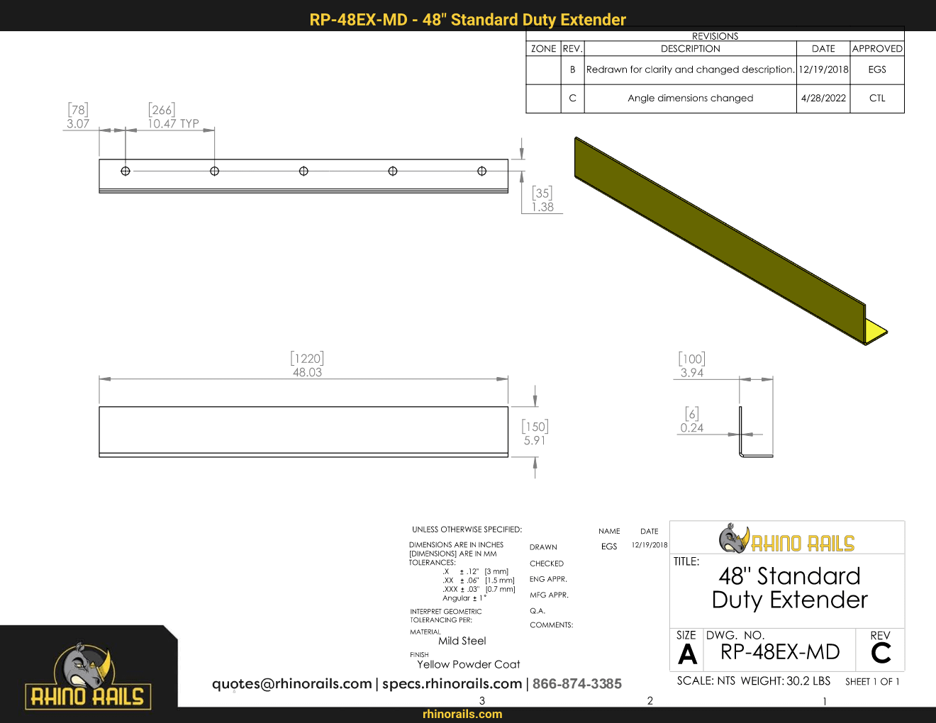 RR-RP-48EX-MD - Detail Drawing - Photo