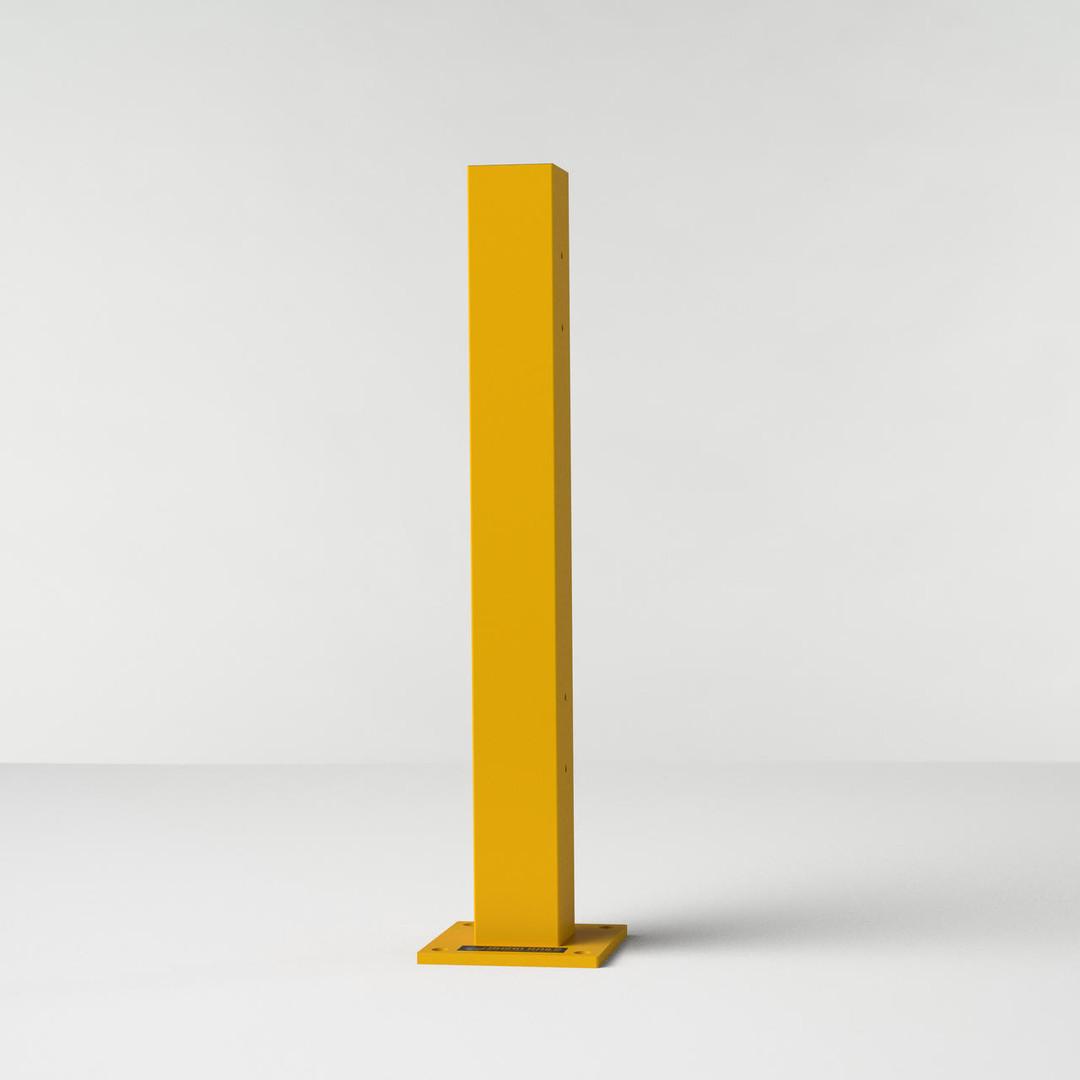 43in Guardrail Column with Standard Baseplate