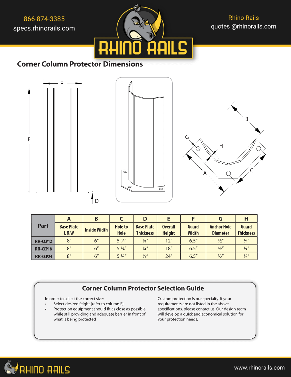 Corner Column Post Protector - Product Information Sheet - Photo 2